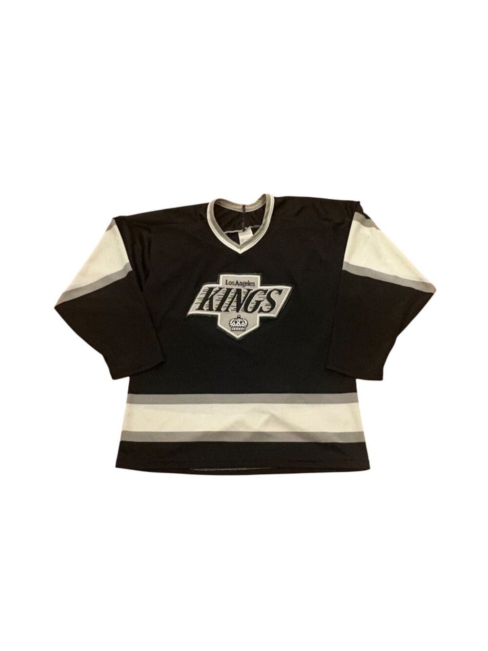 Vintage 90s CCM Maska Los Angeles Kings Stitched NHL Hockey Jersey Black Medium